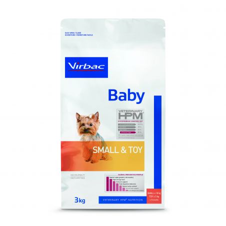 CROQUETTES CHIEN VETERINARY HPM DOG BABY SMALL & TOY - VIRBAC