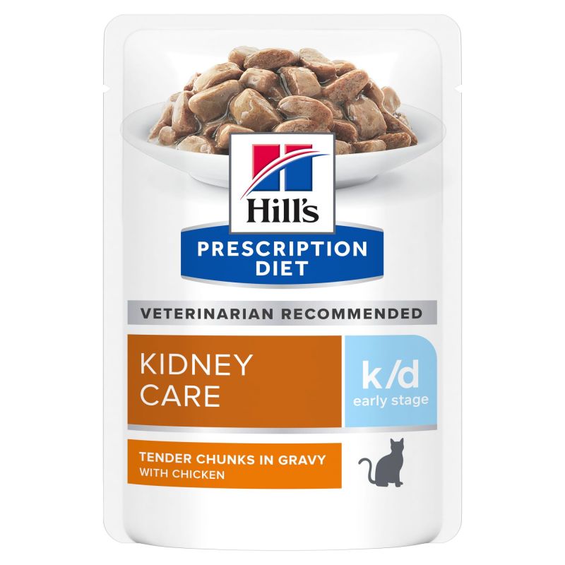 PATEE CHAT ADULT PRESCRIPTION DIETS K/D KIDNEY CARE EARLY STAGE (sachet) - HILL'S