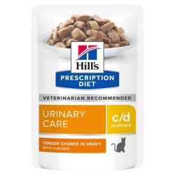 PATEE CHAT ADULT PRESCRIPTION DIETS C/D MULTICARE URINARY CARE POULET (sachet) - HILL'S