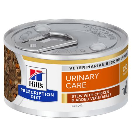 PATEE CHAT ADULT PRESCRIPTION DIETS C/D MULTICARE URINARY CARE POULET (mijotés) - HILL'S