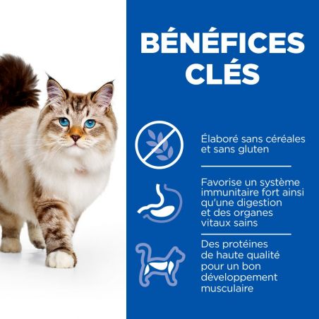 CROQUETTES CHAT SCIENCE ADULT POULET SANS CEREALES - HILL'S