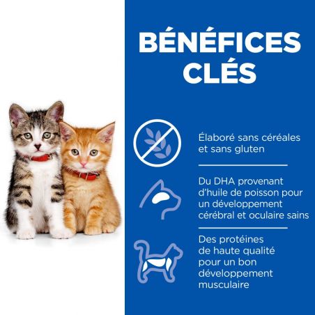 CROQUETTES CHAT SCIENCE PLAN KITTEN POULET SANS CEREALES - HILL'S