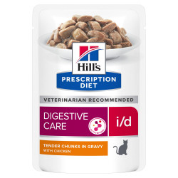 PATEE CHAT ADULT PRESCRIPTION DIETS I/D DIGESTIVE CARE POULET (sachet) - HILL'S