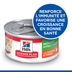 PATEE CHAT SCIENCE PLAN KITTEN POULET MOUSSE (boite) - HILL'S