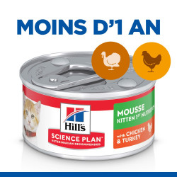 PATEE CHAT SCIENCE PLAN KITTEN POULET MOUSSE (boite) - HILL'S