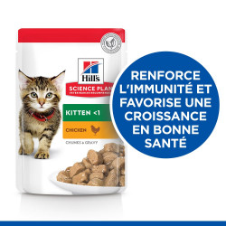 PATEE CHAT SCIENCE PLAN KITTEN POULET (sachet) - HILL'S