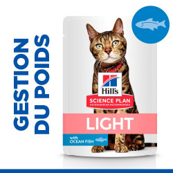 PATEE CHAT SCIENCE PLAN ADULT LIGHT MIXTE (sachet) - HILL'S