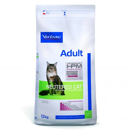 CROQUETTES CHAT VETERINARY HPM CAT ADULT NEUTERED - VIRBAC