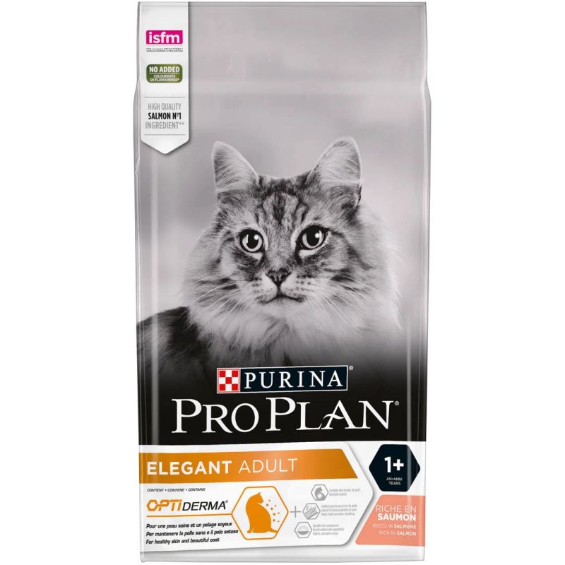 CROQUETTES CHAT ELEGANT ADULT avec OPTIDERMA SAUMON - PURINA PROPLAN