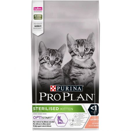 CROQUETTES CHAT STERILISED KITTEN SAUMON - PURINA PROPLAN