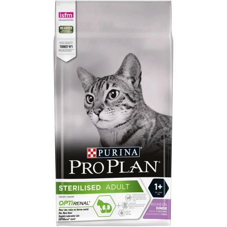 CROQUETTES CHAT STERILISED ADULT avec OPTIRENAL DINDE - PURINA PROPLAN