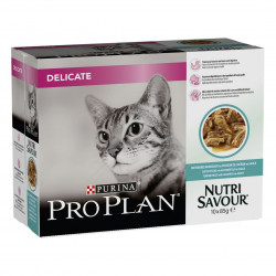 PATEE CHAT DELICATE Sauce ADULT POISSON - PURINA PROPLAN