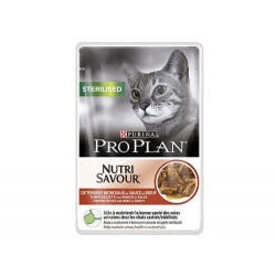 PATEE CHAT STERILISED ADULT sauce BOEUF - PURINA PROPLAN