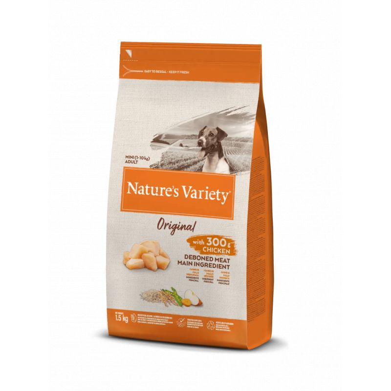 CROQUETTE ORIGINAL CHIEN MINI ADULTE POULET - NATURE'S VARIETY