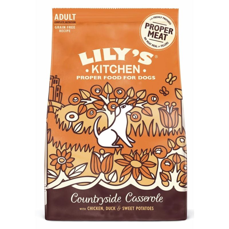 CROQUETTES CHIEN SANS CEREALES POULET ET CANARD - LILY'S KITCHEN