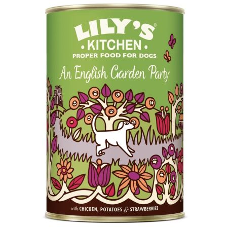 PATEE CHIEN AN ENGLISH GARDEN POULET PATATE FRAISE (boite) - LILY'S KITCHEN