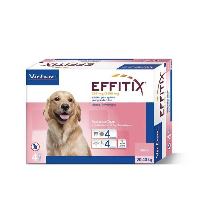 EFFITIX CHIEN (20-40 KG) - VIRBAC