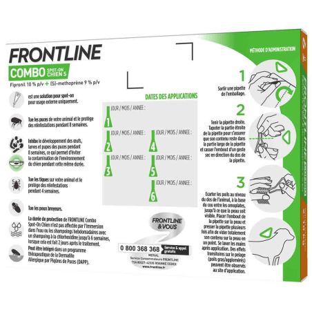 FRONTLINE COMBO CHIEN S (2-10 kg) - BOEHRINGER