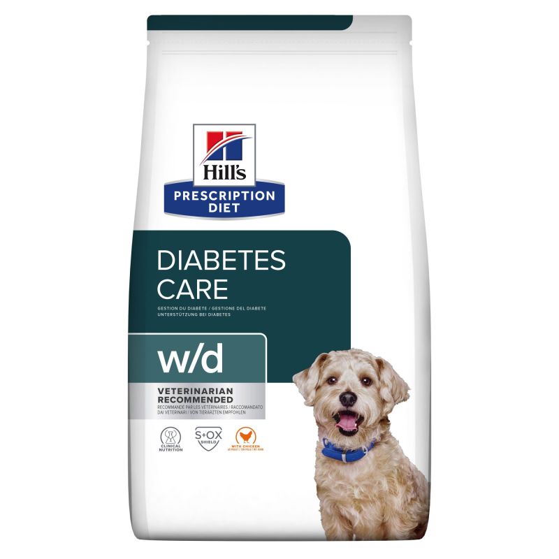 CROQUETTES CHIEN ADULT PRESCRIPTION DIETS W/D DIABETES CARE - HILL'S