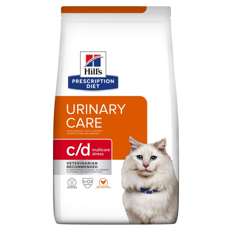 CROQUETTES CHAT ADULT PRESCRIPTION DIETS C/D URINARY STRESS POULET - HILL'S