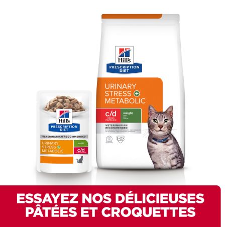 CROQUETTES CHAT ADULT PRESCRIPTION DIETS C/D URINARY STRESS + METABOLIC - HILL'S