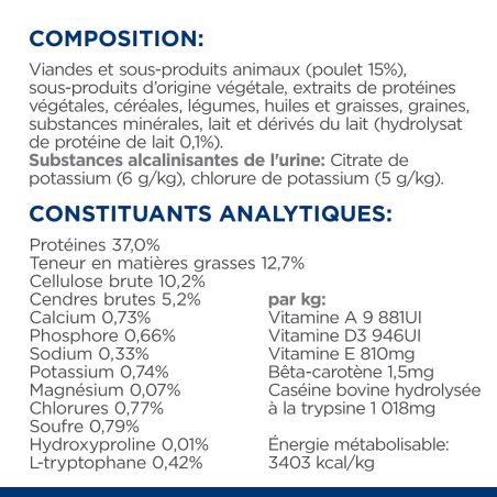 CROQUETTES CHAT ADULT PRESCRIPTION DIETS C/D URINARY STRESS + METABOLIC - HILL'S