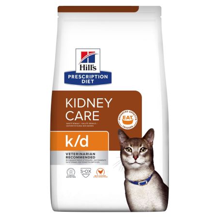 CROQUETTES CHAT ADULT PRESCRIPTION DIETS K/D KIDNEY CARE (POULET) - HILL'S