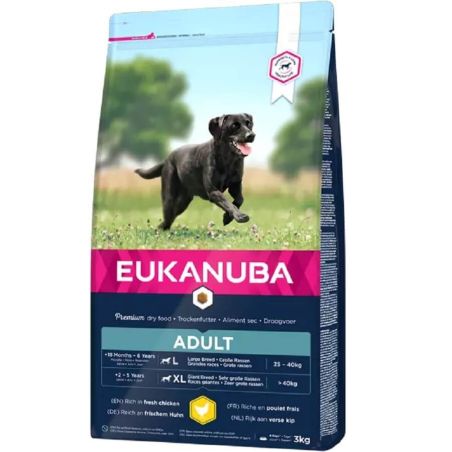 CROQUETTES CHIEN ADULT LARGE POULET - EUKANUBA