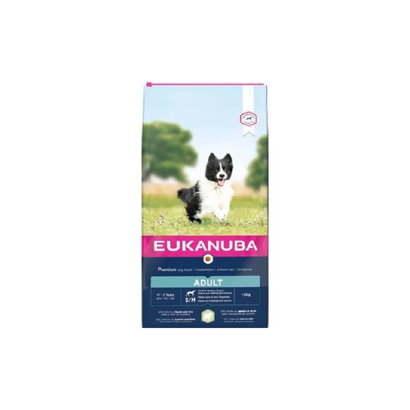 CROQUETTES CHIEN ADULT SMALL / MEDIUM AGNEAU - EUKANUBA