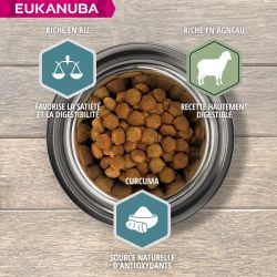 CROQUETTES CHIEN ADULT SMALL / MEDIUM AGNEAU - EUKANUBA