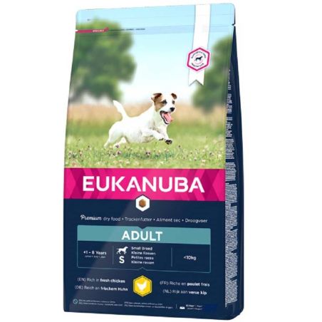 CROQUETTES CHIEN ADULT SMALL POULET - EUKANUBA