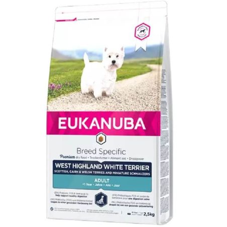 CROQUETTES CHIEN ADULT WEST HIGHLAND TERRIER - EUKANUBA