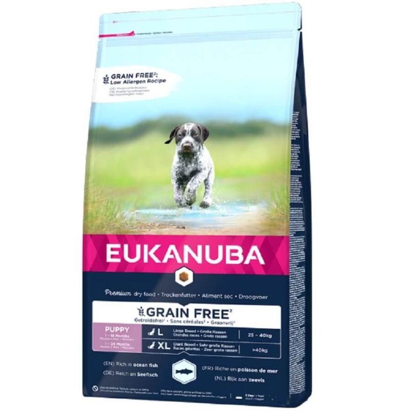 CROQUETTES CHIEN JUNIOR LARGE sans céréales - EUKANUBA