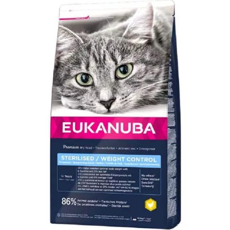 CROQUETTES CHAT STERILISED WEIGHT CONTROL - EUKANUBA