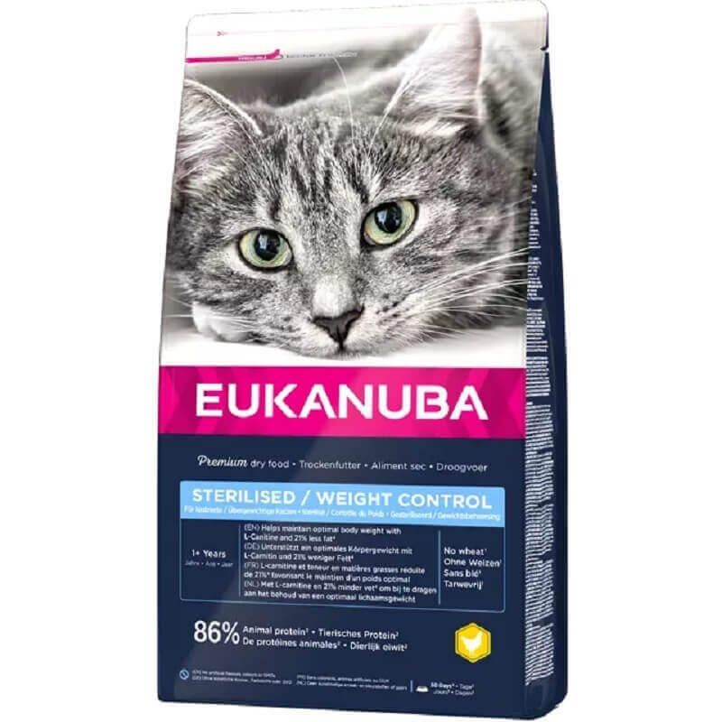 CROQUETTES CHAT STERILISED WEIGHT CONTROL - EUKANUBA