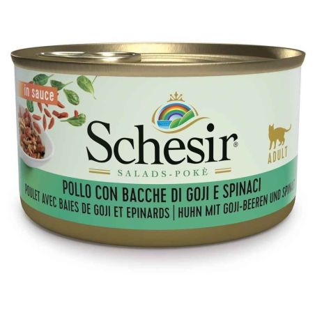 Salade Poké Poulet, Goji, Epinard (boite 85 g) - SCHESIR