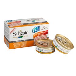 Bouillon poulet/citrouille chat (boite 6x50g) - SCHESIR