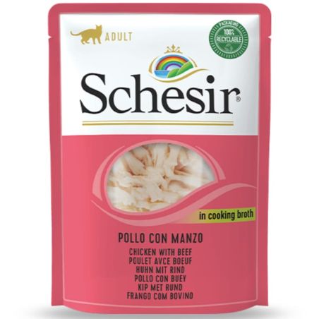 Bouillon poulet/boeuf chat (sachet 70g) - SCHESIR