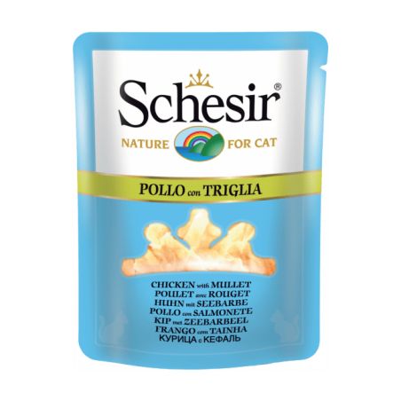 Bouillon poulet/rouget chat (sachet 70g) - SCHESIR