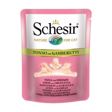 Bouillon thon/crevettes chat (sachet 70g) - SCHESIR