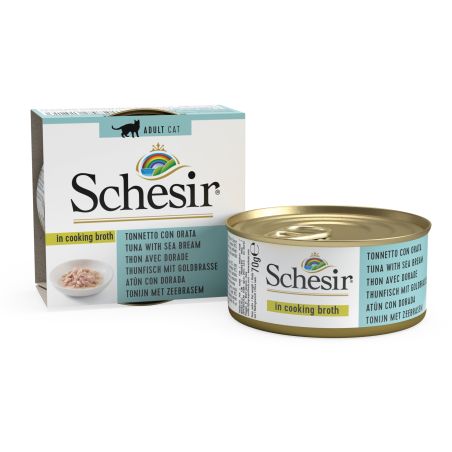 Bouillon thon/daurade chat (boite 70g) - SCHESIR