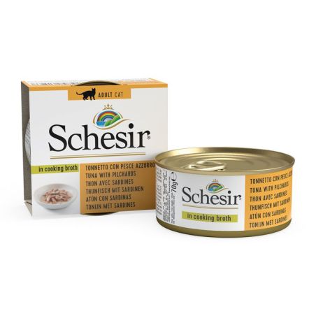 Bouillon thon/sardines chat (sachet 70g) - SCHESIR