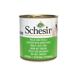 Pâtée en gelée Poulet/Pois chien (boite 285g) - SCHESIR