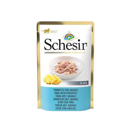 Pâtée en gelée thon/ananas chat (sachet 85g) - SCHESIR