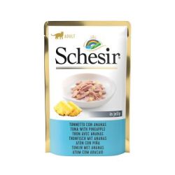 Pâtée en gelée thon/ananas chat (sachet 85g) - SCHESIR