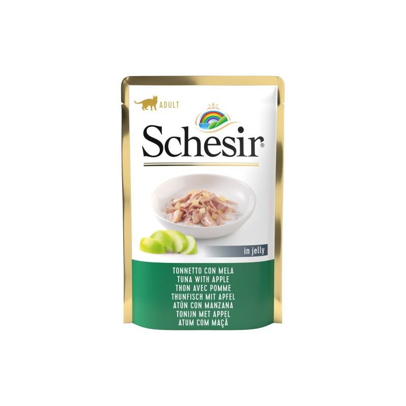 Pâtée en gelée thon/pomme chat (sachet 85g) - SCHESIR