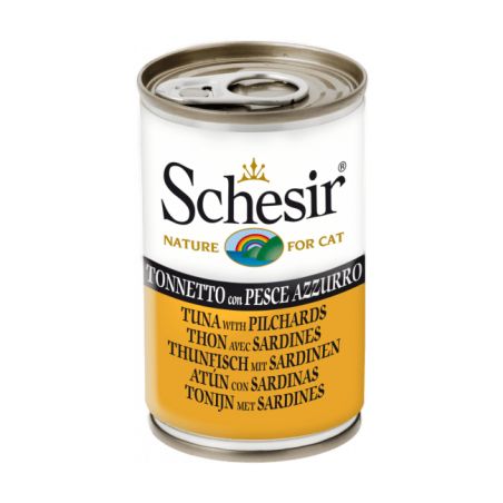 Pâtée en gelée thon/sardines chat (boite 140g) - SCHESIR