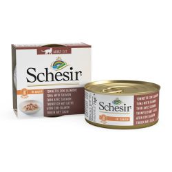 Pâtée en sauce thon/saumon chat (boite 70g) - SCHESIR