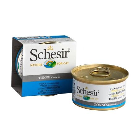 Pâtée, naturel filet de thon chat (boite 85g) - SCHESIR