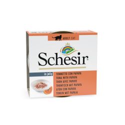 Pâtées morceaux thon/papaye chat (boite 75g) - SCHESIR